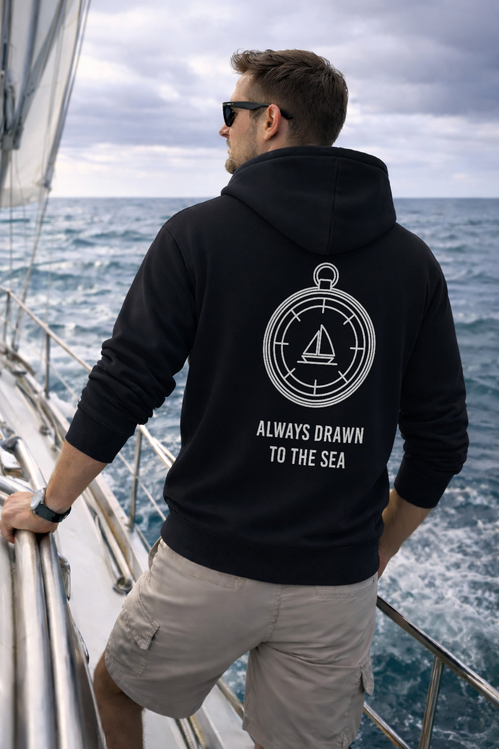 Always Drawn to the Sea Hoodie
