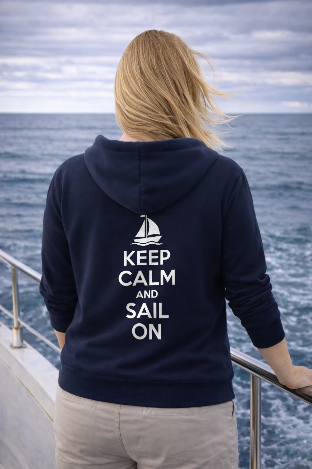 Keep Calm And Sail On Hoodie
